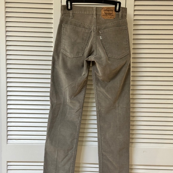 Levi's Vintage Cords Runs Smaller than W29 Fine Wale Grey Cotton - Picture 6 of 11